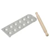 Aluminium Ravioliplaat Rond met Rolstok (12) 34x12cm