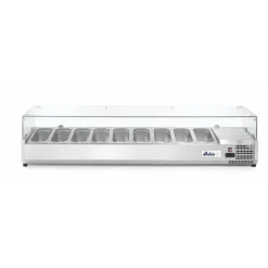 Arktic Opzetkoelvitrine met glas 9x GN 1/3