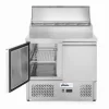 Arktic Saladette met 2 deuren en verhoogde GN vitrine 300L