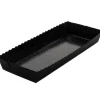 Bakvorm Karton Rechthoek Zwart 22x8x2,8cm (per stuk)