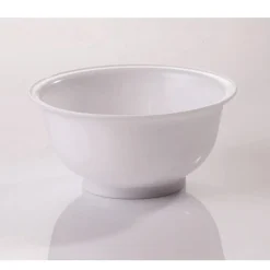 Beslagkom wit met voet 10 liter (Ø38 cm)