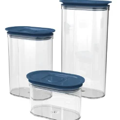 Biesse Bewaardoos Ovaal Luchtdicht Blauw 2,25L
