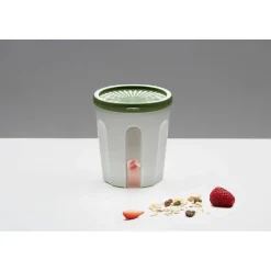 Biesse Bewaardoos Rond Luchtdicht Groen/Transparant 0,5L
