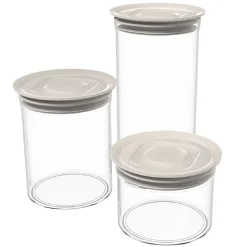 Biesse Voorraadpot Rond Luchtdicht Grijs 1,75L