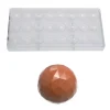 Bonbonvorm Chocolate World Bol Facet (24x) 25x12mm