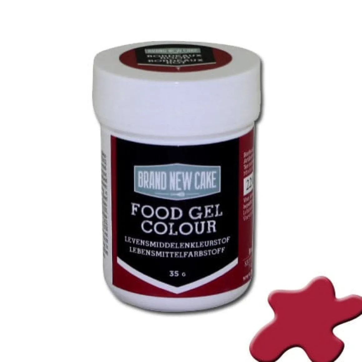 BrandNewCake Kleurstof Gel Bordeaux Rood 35gr