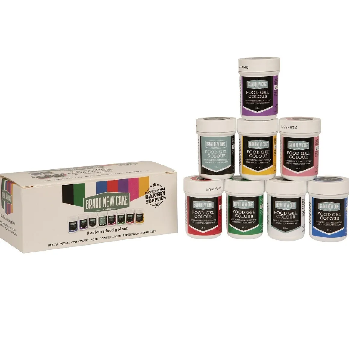 BrandNewCake Kleurstof Gel Assortiment (8x 35gr)
