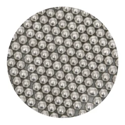 BrandNewCake Suikerparels Metallic Zilver 8mm 80gr.