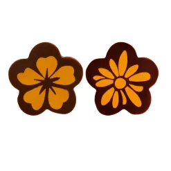 Callebaut Chocoladedecoratie Gouden Bloemen 154st