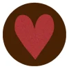 Callebaut Chocoladedecoratie Munt met Hart 280st.**
