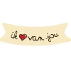Callebaut Chocoladedecoratie Ik hou van jou 264st.