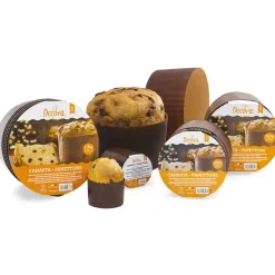 Canasta/Panettone Bakvorm Ø15x11(h) cm 5 stuks