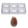 Chocolade Holvorm Chocolate World Ei Facet (6x) 86x56x30mm