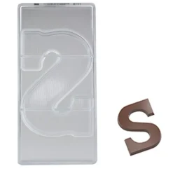 Chocoladebloklettervorm Chocolate World 200 gr. Letter S