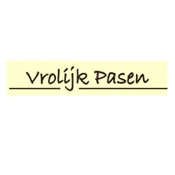Chocoladedecoratie Vrolijk Pasen 120 stuks