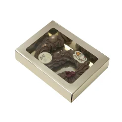Chocoladeletterdoos Klein GK1 Goud / Goud 26st