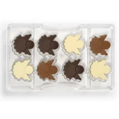 Chocolademal Engel (8x) 4x3,8 cm**
