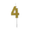 Cijferkaars Goud Glitter #4