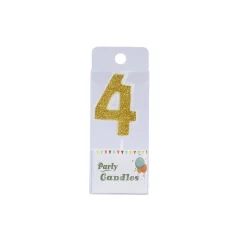 Cijferkaars Goud Glitter #4