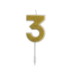 Cijferkaars Goud Glitter #3
