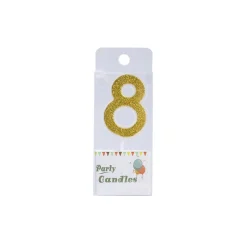 Cijferkaars Goud Glitter #8