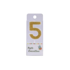 Cijferkaars Goud Glitter #5