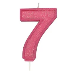 Culpitt Cijferkaars #7 Roze met Glitter