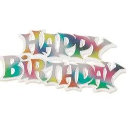 Culpitt Taarttopper Happy Birthday Multi 7,5cm 50st.**