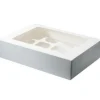 Cupcake Doosje 12 Wit (incl. tray met venster) 3st.