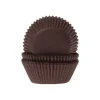 Cupcake Vormpjes HoM Bruin 50x33mm. 50st.
