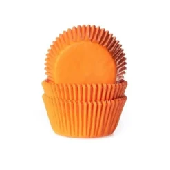 Cupcake Vormpjes HoM Oranje 50x33mm. 50st.