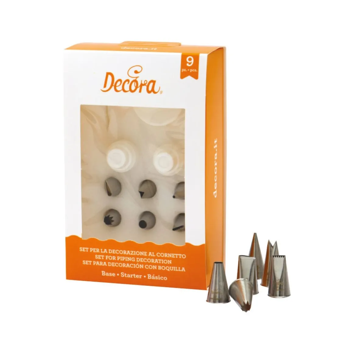 Decora Spuitmondjes Set Basis 9 stuks**