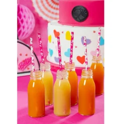 Drinkrietjes Papier Barbie 80st.