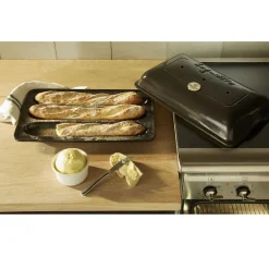 Emile Henry Baguettesvorm Fusain 39x24cm