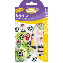 Günthart Suikerdecoratie Voetbal Set 12st.