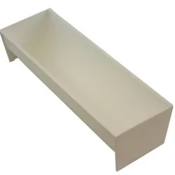 Gootvorm Wit Halfrond 28x8,5x6,5 cm