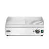 Hendi Bakplaat half geribbeld 220V/2400W