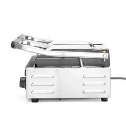 Hendi Contactgrill - dubbele versie Geheel geribd