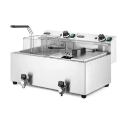 Hendi Friteuse met aftapkraan - 2 x 8L