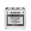 Hendi Gasfornuis - 5 pits met elektrische oven