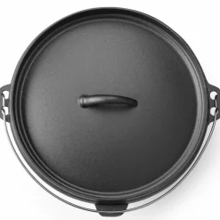 Hendi Gietijzeren Pan met Deksel Ø31cm (7,2L)