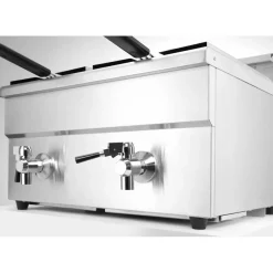 Hendi Inductie friteuse met aftapkraan - 2 x 8L