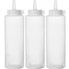 Hendi Knijpfles Transparant 35cl Set/3