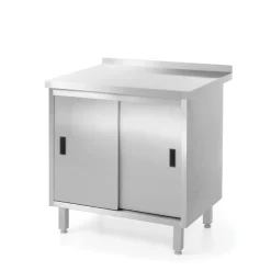 Hendi Wandwerktafel met kast Profi Line 800x600x(H)850mm