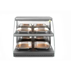 Hendi Warmhoudvitrine Quartz tweelaags