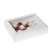 HoM Cupcake Doosje 24 MINI Wit (incl tray met venster) 50st.