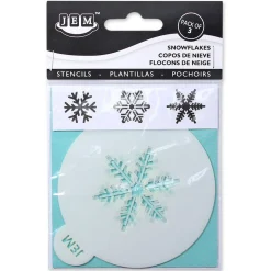 JEM Sjabloon Sneeuwvlokken Set/3
