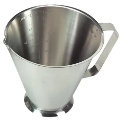 Maatbeker RVS, 1 liter