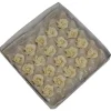 Marsepein rozen 6 blads 40mm 10 stuks, Wit Luxe