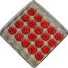 Marsepein rozen 5 blads 35mm 10 stuks, Rood Luxe